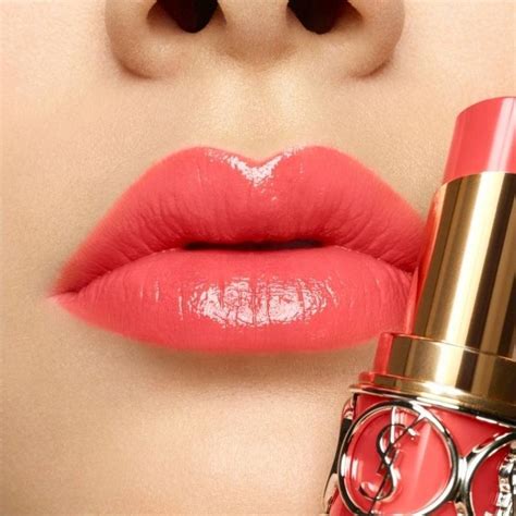 ysl corail in touch 试色|YSL Corail In Touch (14) Rouge Volupte Shine Oil.